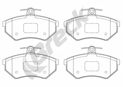 Комплект тормозных колодок, дисковый тормоз BRECK купить